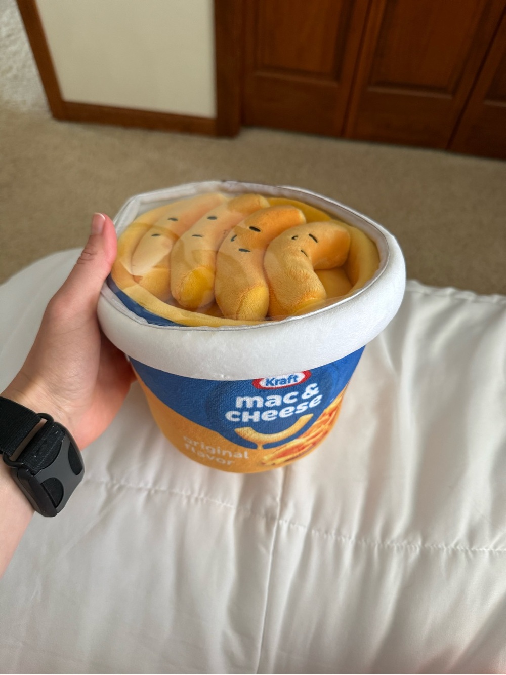 Kraft Mac & Cheese Plush Cup - Yellow & Blue